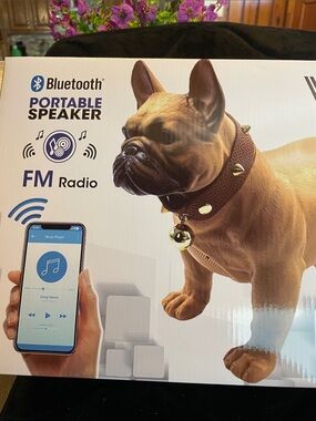 Bluetooth Portable Speaker - Brown Faux-Leather Finish